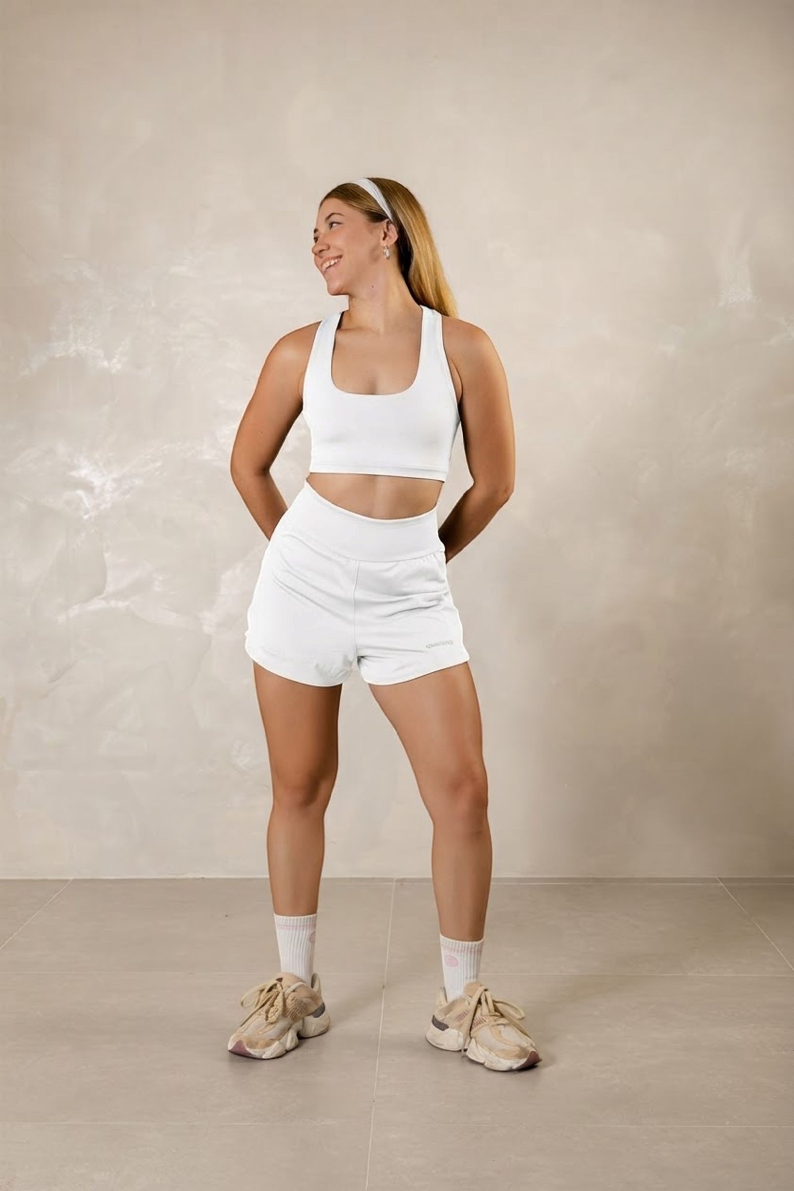 Top Alças Bolso Traseiro Branco